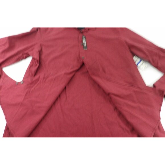 Alfani Men's Long Sleeve Button Up Burgundy Shirt XL NWT - Picture 3 of 5